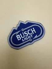 Busch Light Beer Fishing Hooks Iron On Patch 2” x 3”