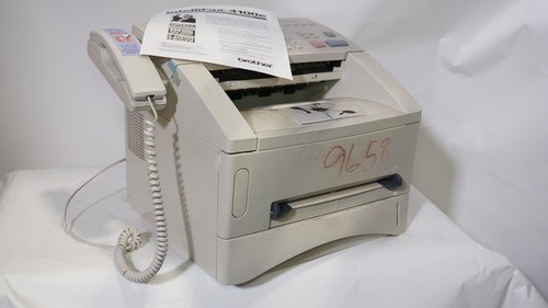 BROTHER INTELLIFAX-4100E ALL-IN-ONE LASER FAX PRINTER/SCANNER/COPIER-=WARRANTY=-