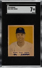 1949 Bowman #226 Duke Snider RC - SGC NM 7 - Brooklyn Dodgers  CENTERED  VSCARDS