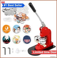 Button Maker Machine 58mm 2.28 Inch 1000 Sets Pin Supplies Circle Cutter DIY