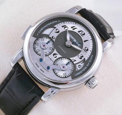 Montblanc Nicolas Rieussec GMT Automatik Herrenuhr Referenz 7138