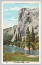 El Capitan Yosemite National Park Linen Postcard Western Publishing