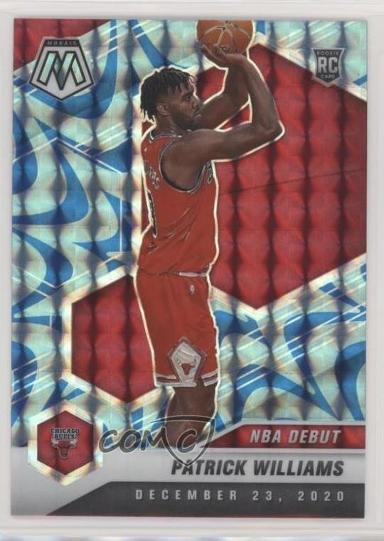 2020 Panini Mosaic NBA Debut Reactive Blue Prizm Patrick Williams Rookie RC 0o6v