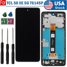 For TCL 50 XE 5G 50XE T614SP LCD Display Touch Screen Digitizer Assembly Frame