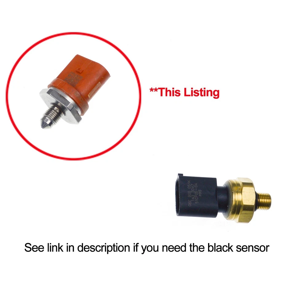 Sensor de empuje de presión de combustible genuino VW Audi A3 A4 MK5 MK6 Tiguan Passat 2.0T 06+ Foto 2 de 4