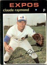 1971 TOPPS CLAUDE RAYMOND MONTREAL EXPOS #536 EX - LOW POP