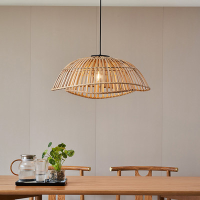 Lindby Ilajus Pendant Ø62 Bamboo Hängeleuchte Pendelleuchte Leuchte Lampe Bambus