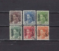 IRAQ , 1934/38 , KING GHAZI , SET OF 6 STAMPS , PERF , USED