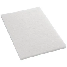 Sanico MVP Base Hit Premium White Buff Polish 14" x 20" Floor Pad (Box of 5)