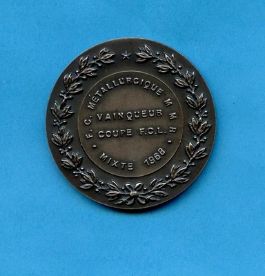 FOOTBALL LUXEMBOURG, médaille FC M.M.R., VAINQUEUR COUPE F.C.L. 1968 - Photo 1/2