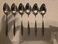 Vintage Japanese Stainless Steel Flatware. Lot Of 6 Tablespoons.