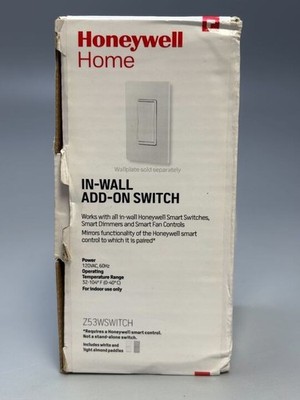 Honeywell Home In-Wall Add-On 3 Way Switch Z53WSWITCH