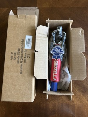 Pabst Blue Ribbon PBR Godzilla 10'' Draft Beer Tap Handle NEW