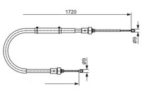NEU - Bosch 1987482411 Seilzug, Feststellbremse FüR Dacia