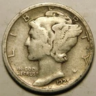 1925 D Mercury Dime F - F+   "Actual Coin Pictured - Appears Cleaned"