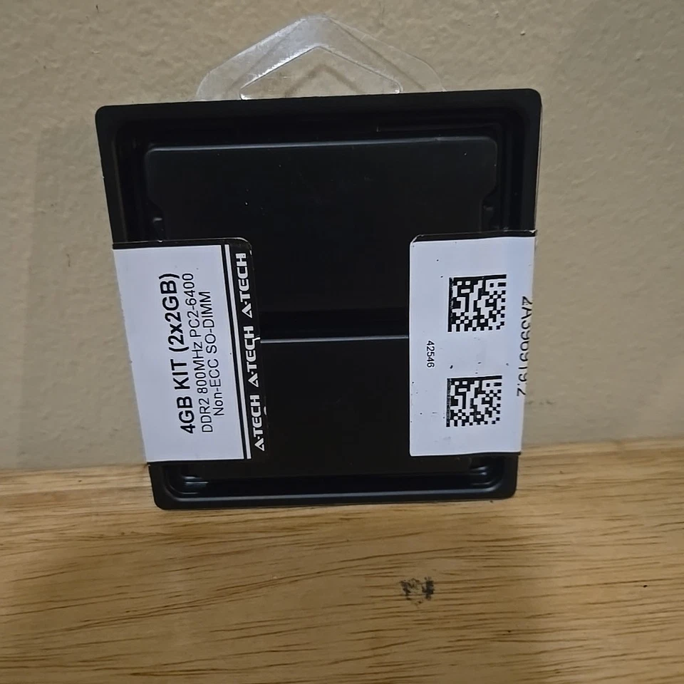 DDR2 Laptop Memory RAM 4GB Kit (2x2GB) 800MHz PC2-6400 Non-ECC A-TECH W 2 Extras - Image 2 of 4