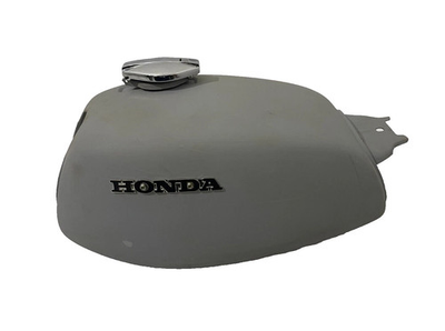 #ad Honda CL350 Scrambler 1973 Raw Steel Fuel Petrol Gas Tank With Cap amp; Badges $340.00