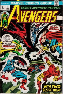 AVENGERS N° 111 Mai 1973 Black Widow John Romita Marvel Comics Group - Photo 1/2