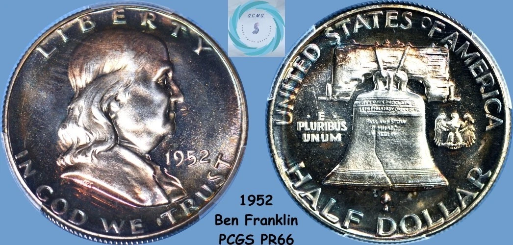 Silver PR 67 Graded Franklin Half Dollars (1948-1963) for sale | eBay