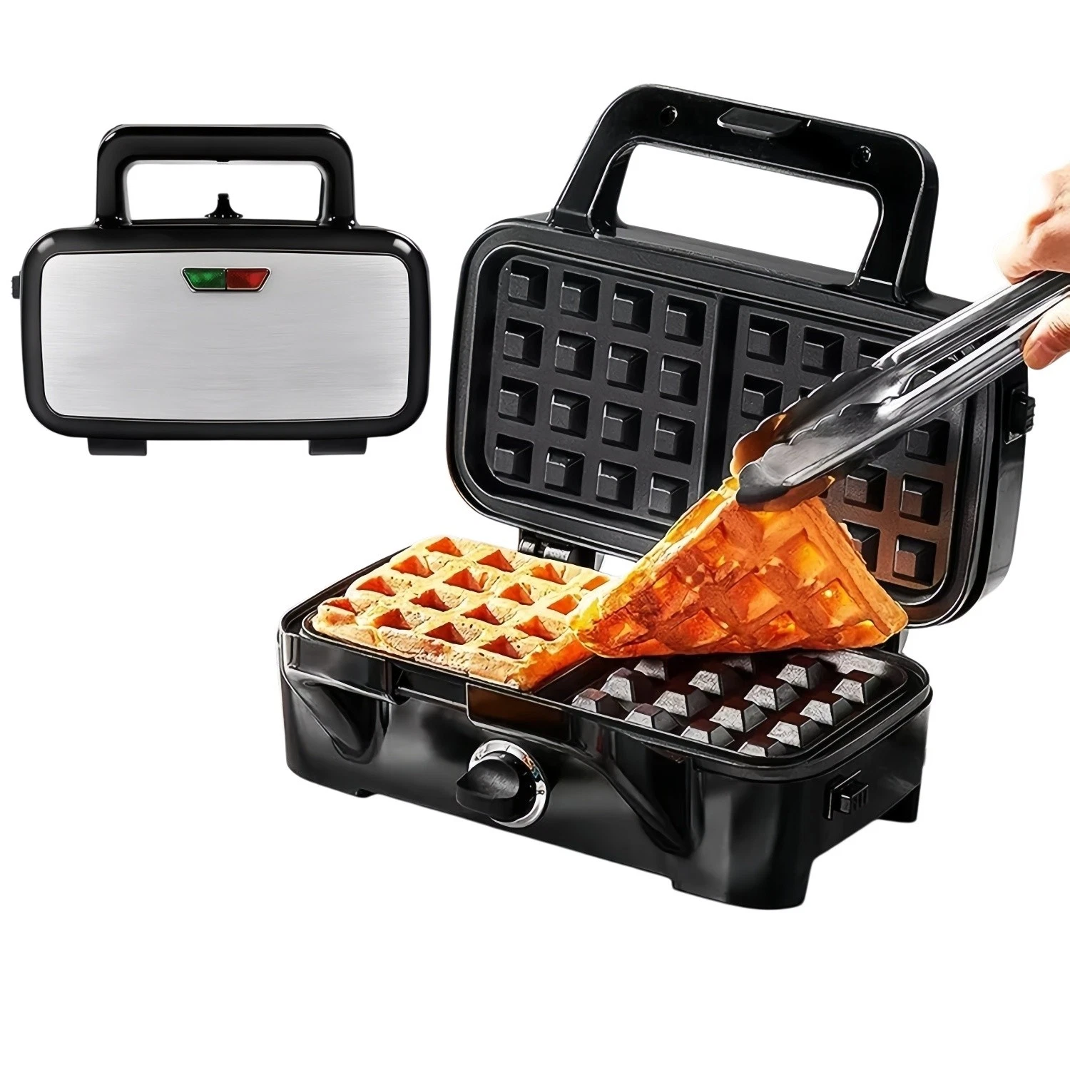 3 in 1 Sandwich Toaster & Waffle Maker 1200W Panini Press Toaster Iron Grilled
Opens in a new window