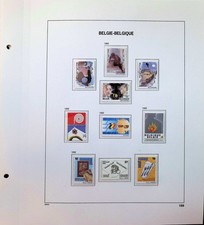 Belgium Modern Collection On Davo Album Pages 1992-1993 MNH
