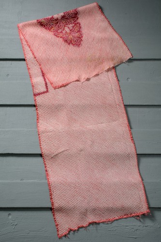 Japanese Fabric Silk Textile Vintage Kimono Antique Patch SHIBORI 45.7"/KIC85/65 - Picture 5 of 8