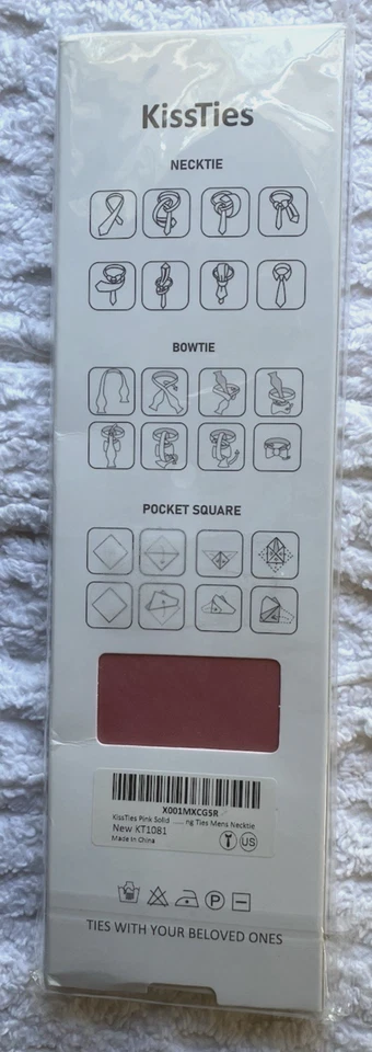 KissTies Pink MENS Necktie New in Unopened Gift Box - Image 2 of 3