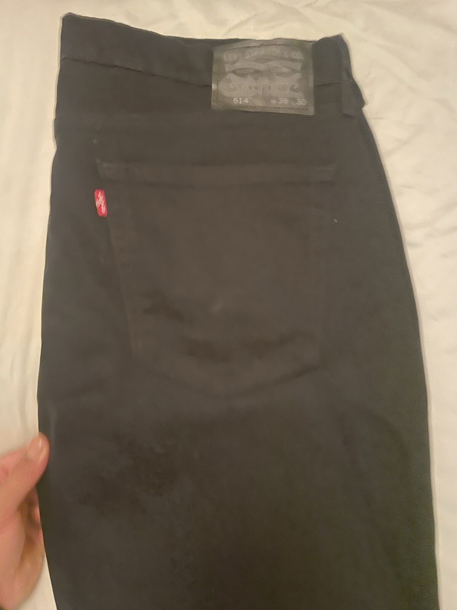 Levi's 514 Jeans Men's 36x30 Black Straight Fit #005140730 | eBay