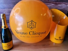 10 Veuve Clicquot Orange Balloons XL Size New