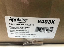 Aprilaire 6403K M-Stage 3-Zone Control Panel Kit DAT Sensor 24V 40VA Transformer