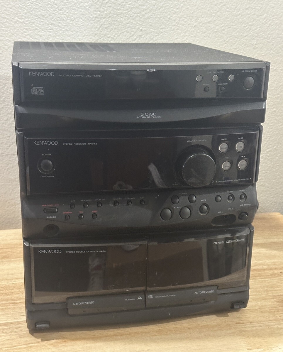 コンポ KENWOOD COMPACT DISC STEREO SYSTEM kenwood stereo amplifier,Surround processor,Compact disc and