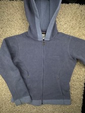 Patagonia Synchilla Women  s Medium Hooded Fleece Jacket Zip Pockets Purple Blue