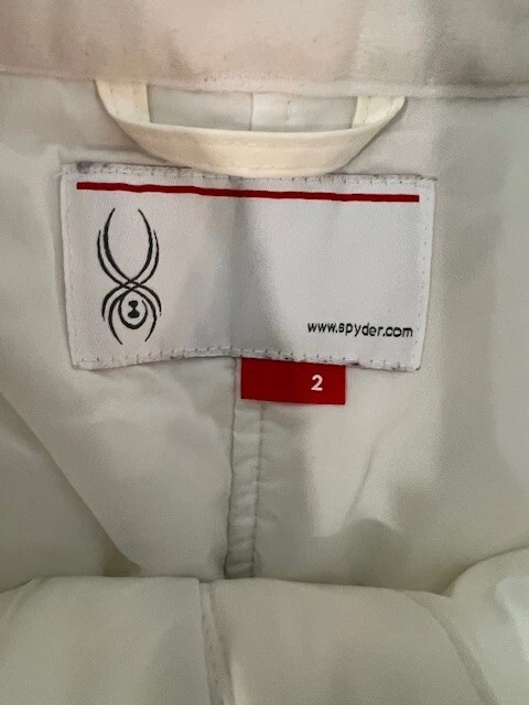 Pantalones de esquí Spyder blancos para mujer talla 2 aislados Foto 4 de 4