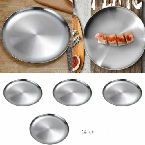 Geschirr-Snackteller in Silber