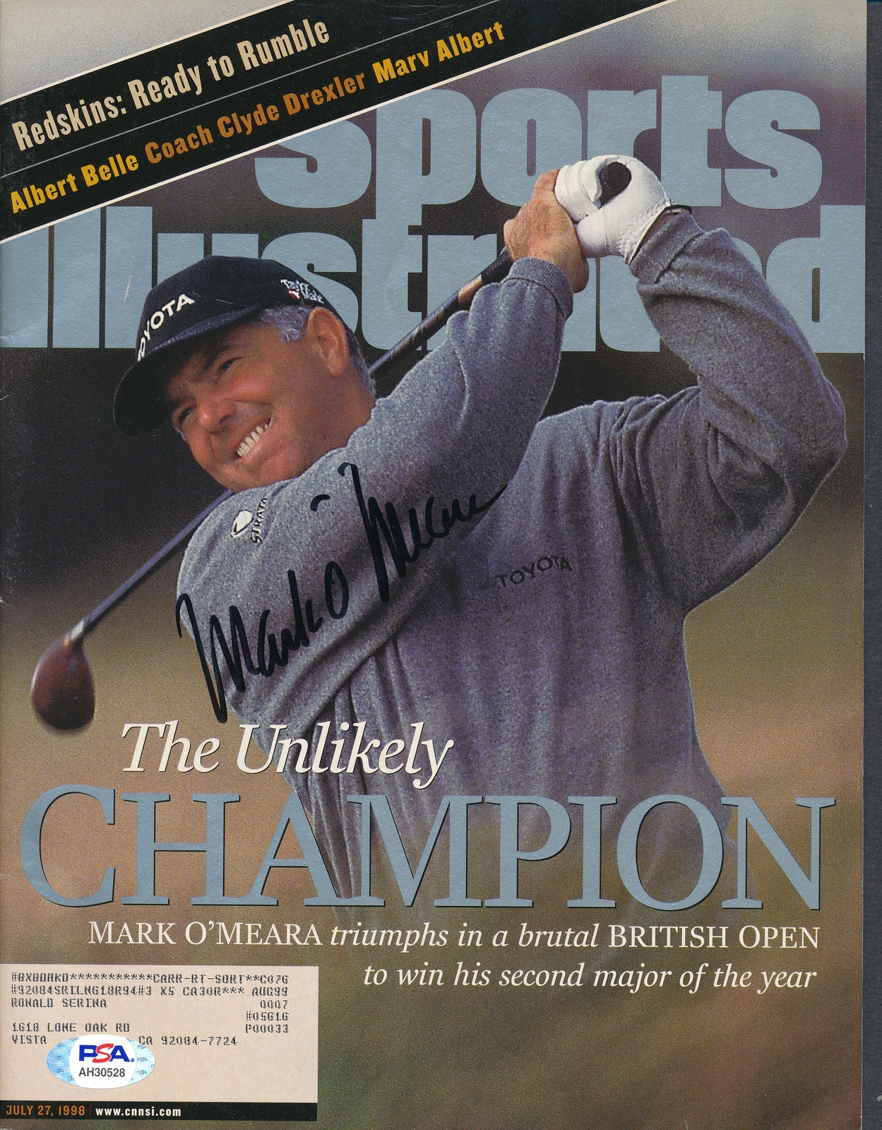 Mark O'Meara Autographed Signed 7/27/98 SI Magazine Autograph Auto PSA/DNA AH30528 