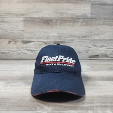 Fleet Pride Truck And Trailer Parts Hat Cap Adjustable StrapBack USA Flag