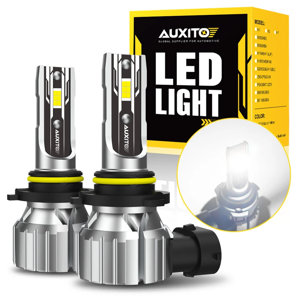 AUXITO 9005 HB3 LED High Beam Headlight Kit Bulb Super Bright 6500K 20000LM E2 A