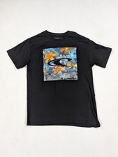 O  Neill Men's Size L Premium Tee Black T-Shirt Hawaiian Flowers