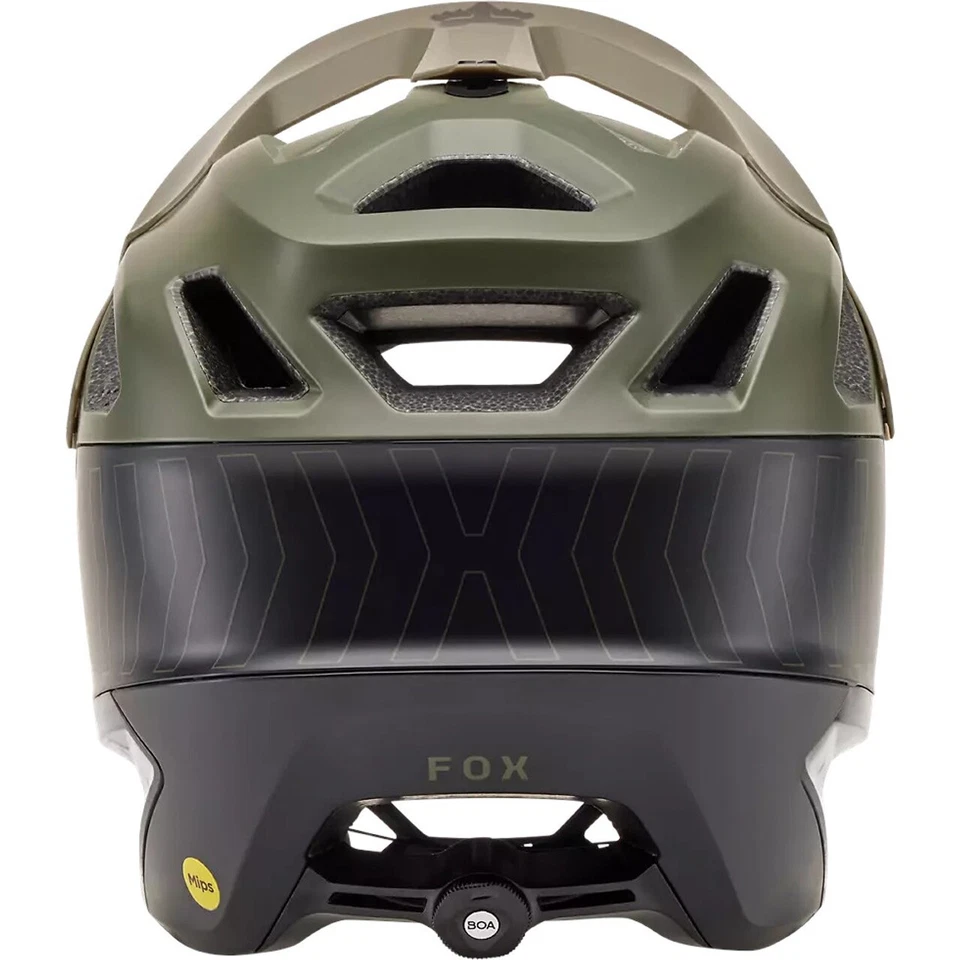 Fox SALE $259.95 (RRP$399) Dropframe Pro Runn AS Olive Green MTB Helmet M 55-59 - Image 3 of 4