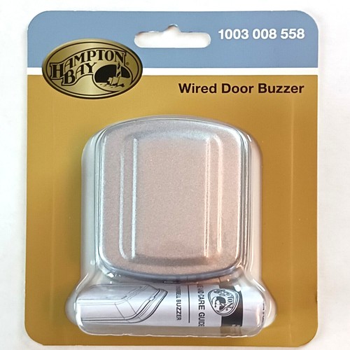 NEW Hampton Bay Wired Door Bell Buzzer in Metal Mechanical Buzzer Sound