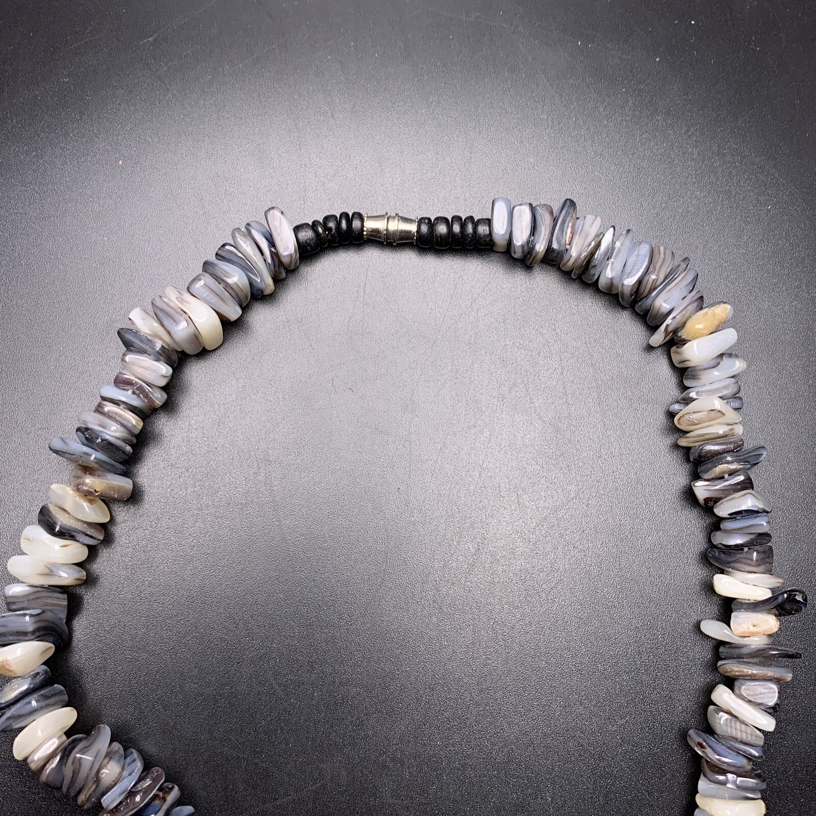 Gray Seashell Chip Necklace Shell Beach Boho Casu… - image 5