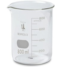 800ml Beaker, Griffin Low Form, Boro. 3.3 Glass, Graduated (Case 36)