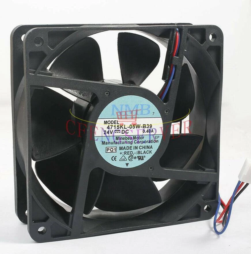 For 4715KL-05W-B39 NMB Fan DC24V 0.4A 120*120*38mm 3Pin