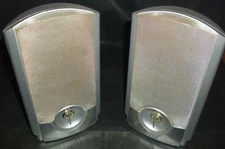 Desktop Speaker Set Durabrand Model HM3817DT - 4 Ohms -  Silver 10" x 5" x 3.5"