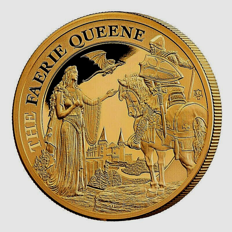 Faerie Queene  2oz  PP Goldmünze -Saint Helena 2022 Edition No: 21/25