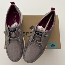 Sperry Girls SP-Baycoast Gray Sparkle Shoes Size Youth 5M Brand new