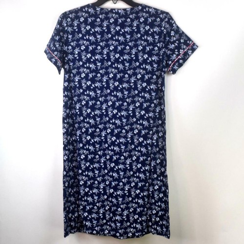 Charter Club Printed Cotton Sleepshirt Nightgown Fluttered Flora XS New Pajama - Picture 4 of 5