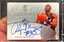 2007-08 SP Authentic Alonzo Mourning Chirography On Card Auto #CR-AM Heat