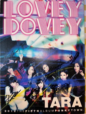 T-ARA [FUNKY TOWN] All Member Autographed Signed Album TARA LOVEY
