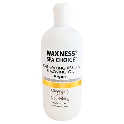Waxness Spa Choice Post Waxing Residue Removing Oil Argan 16.9 fl oz / 500 ml